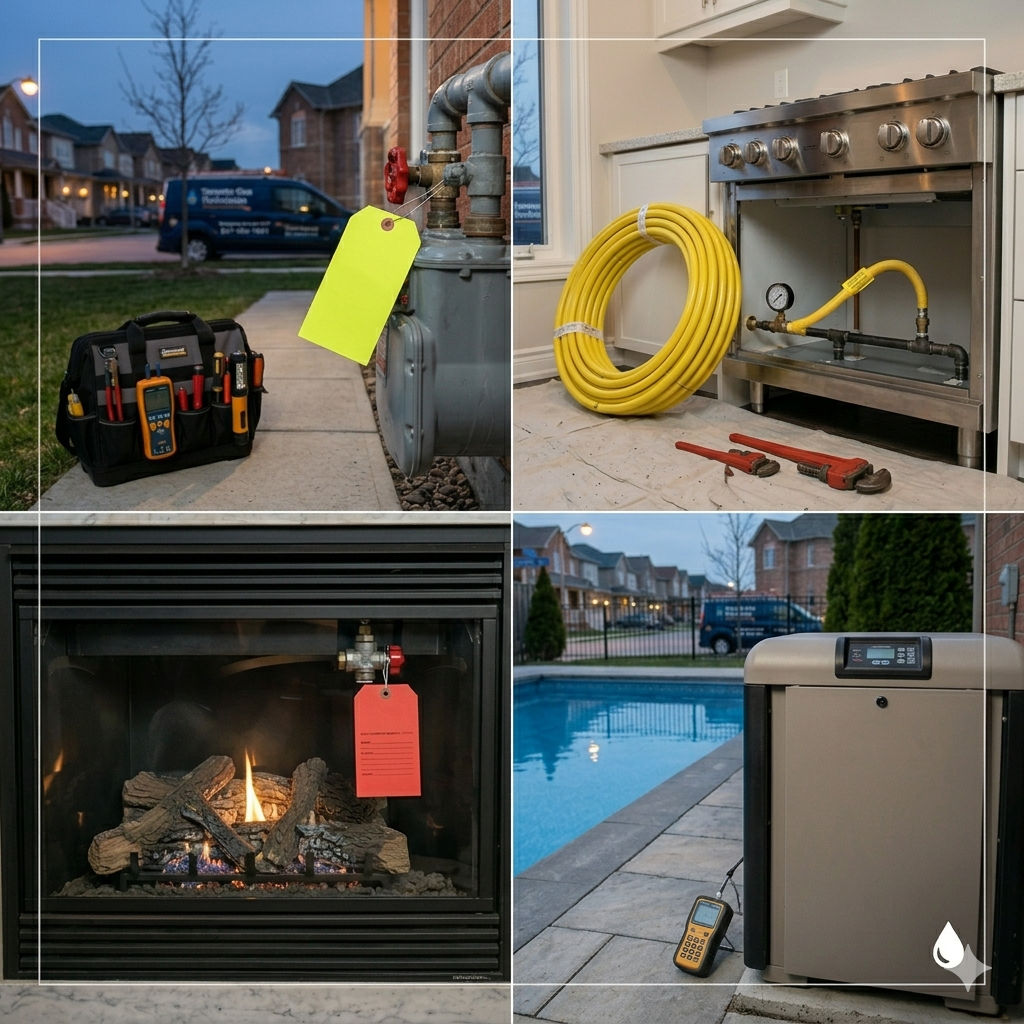 Ali The Gas Man emergency service van parked in a residential neighborhood providing 24-7 TSSA licensed gas repair and Enbridge red tag removal in the GTA2